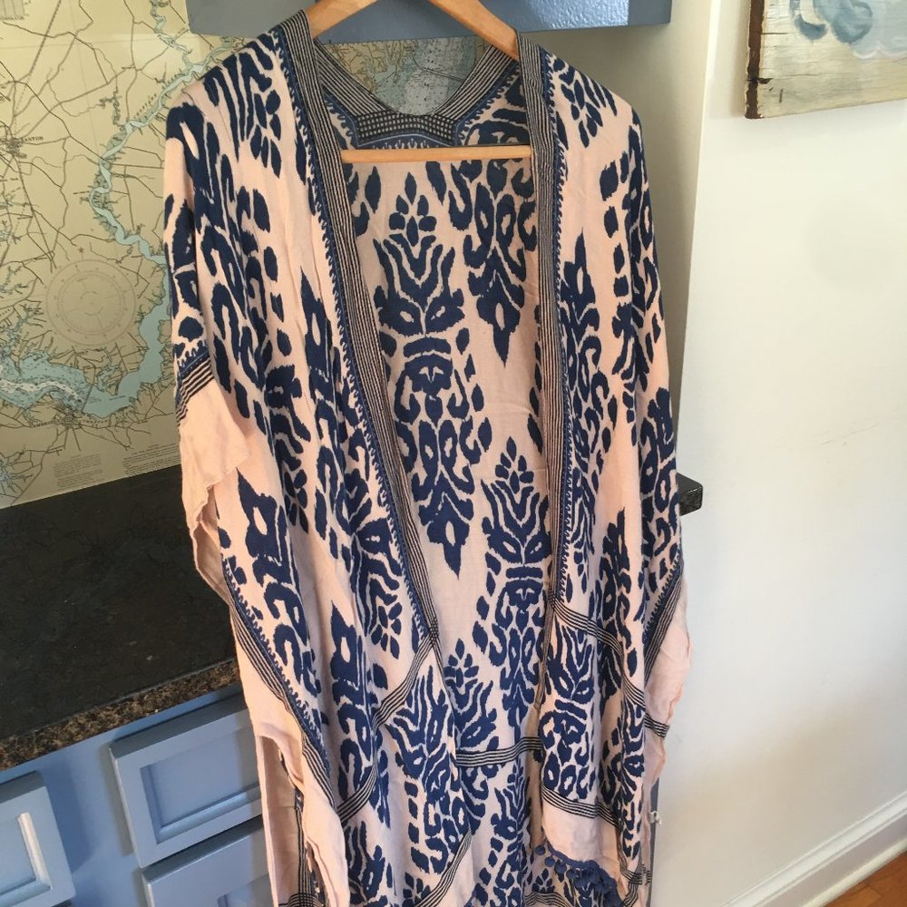 PROWESS POM POM KIMONO - BLUE